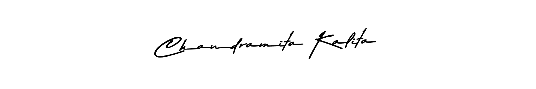 Use a signature maker to create a handwritten signature online. With this signature software, you can design (Asem Kandis PERSONAL USE) your own signature for name Chandramita Kalita. Chandramita Kalita signature style 9 images and pictures png