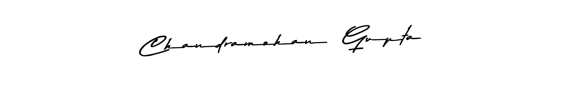How to make Chandramohan  Gupta name signature. Use Asem Kandis PERSONAL USE style for creating short signs online. This is the latest handwritten sign. Chandramohan  Gupta signature style 9 images and pictures png