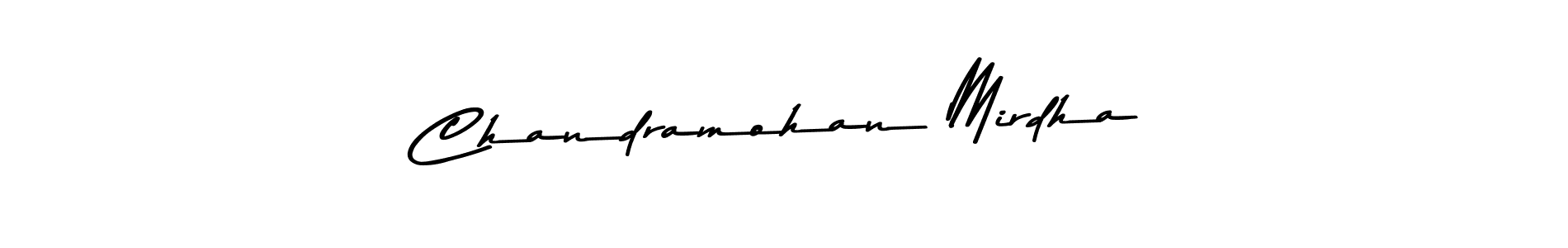 Also we have Chandramohan Mirdha name is the best signature style. Create professional handwritten signature collection using Asem Kandis PERSONAL USE autograph style. Chandramohan Mirdha signature style 9 images and pictures png