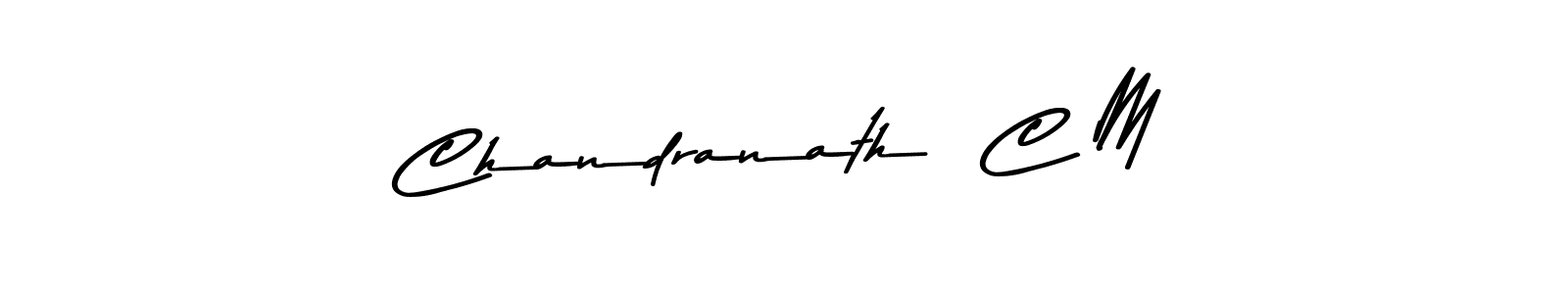 How to make Chandranath  C M signature? Asem Kandis PERSONAL USE is a professional autograph style. Create handwritten signature for Chandranath  C M name. Chandranath  C M signature style 9 images and pictures png
