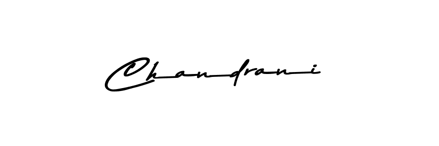 Design your own signature with our free online signature maker. With this signature software, you can create a handwritten (Asem Kandis PERSONAL USE) signature for name Chandrani. Chandrani signature style 9 images and pictures png