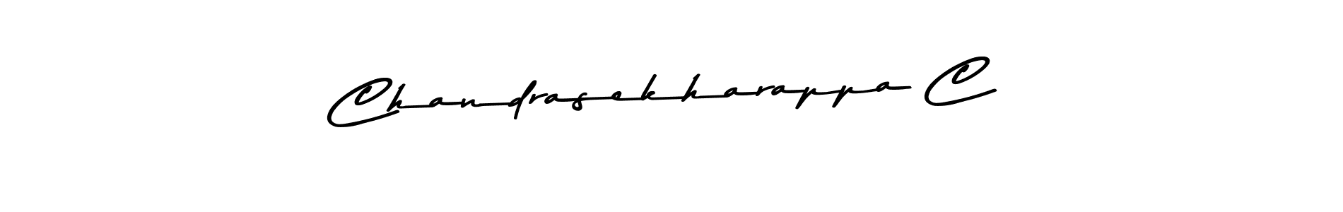 How to make Chandrasekharappa C name signature. Use Asem Kandis PERSONAL USE style for creating short signs online. This is the latest handwritten sign. Chandrasekharappa C signature style 9 images and pictures png