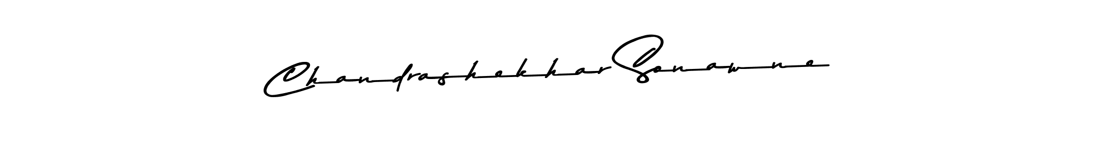 How to make Chandrashekhar Sonawne name signature. Use Asem Kandis PERSONAL USE style for creating short signs online. This is the latest handwritten sign. Chandrashekhar Sonawne signature style 9 images and pictures png