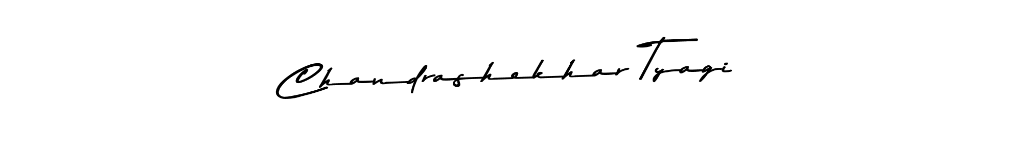 How to make Chandrashekhar Tyagi name signature. Use Asem Kandis PERSONAL USE style for creating short signs online. This is the latest handwritten sign. Chandrashekhar Tyagi signature style 9 images and pictures png