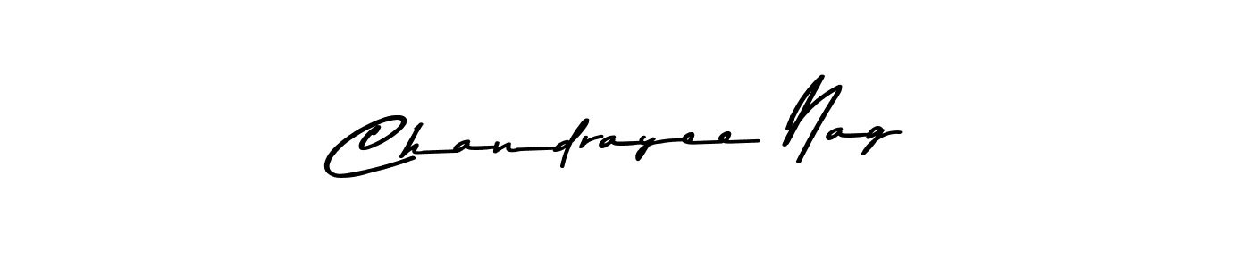 Also You can easily find your signature by using the search form. We will create Chandrayee Nag name handwritten signature images for you free of cost using Asem Kandis PERSONAL USE sign style. Chandrayee Nag signature style 9 images and pictures png