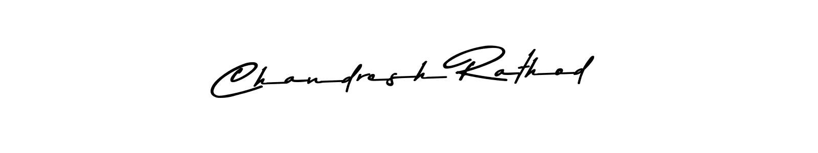 Design your own signature with our free online signature maker. With this signature software, you can create a handwritten (Asem Kandis PERSONAL USE) signature for name Chandresh Rathod. Chandresh Rathod signature style 9 images and pictures png