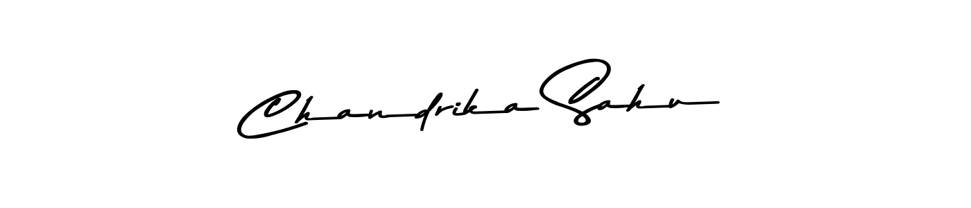 Design your own signature with our free online signature maker. With this signature software, you can create a handwritten (Asem Kandis PERSONAL USE) signature for name Chandrika Sahu. Chandrika Sahu signature style 9 images and pictures png