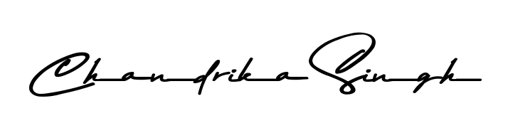 You can use this online signature creator to create a handwritten signature for the name Chandrika Singh. This is the best online autograph maker. Chandrika Singh signature style 9 images and pictures png