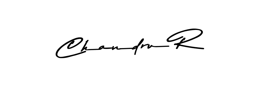 How to make Chandru R name signature. Use Asem Kandis PERSONAL USE style for creating short signs online. This is the latest handwritten sign. Chandru R signature style 9 images and pictures png