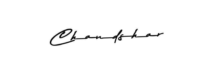 Design your own signature with our free online signature maker. With this signature software, you can create a handwritten (Asem Kandis PERSONAL USE) signature for name Chandshar. Chandshar signature style 9 images and pictures png