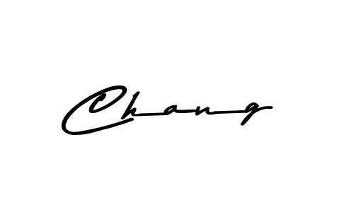 Design your own signature with our free online signature maker. With this signature software, you can create a handwritten (Asem Kandis PERSONAL USE) signature for name Chang. Chang signature style 9 images and pictures png