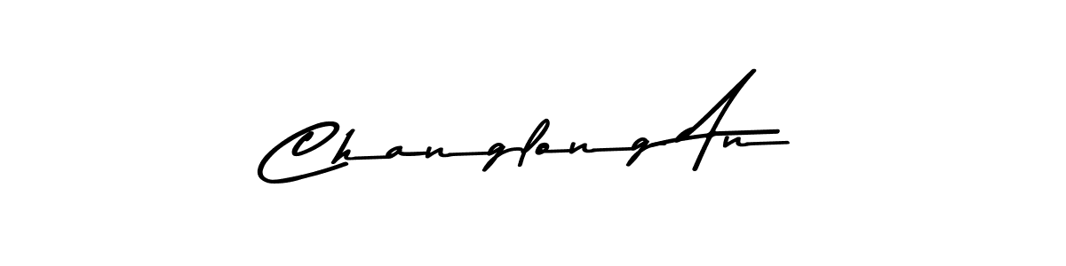 Create a beautiful signature design for name Changlong An. With this signature (Asem Kandis PERSONAL USE) fonts, you can make a handwritten signature for free. Changlong An signature style 9 images and pictures png