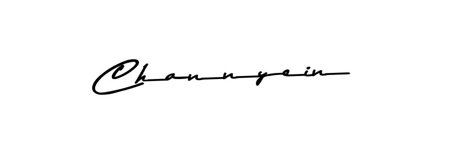 Make a beautiful signature design for name Channyein. With this signature (Asem Kandis PERSONAL USE) style, you can create a handwritten signature for free. Channyein signature style 9 images and pictures png