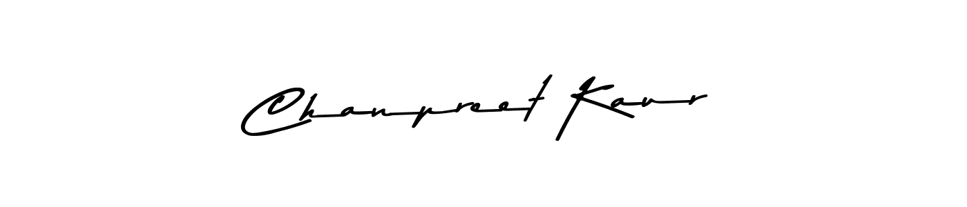 Make a beautiful signature design for name Chanpreet Kaur. With this signature (Asem Kandis PERSONAL USE) style, you can create a handwritten signature for free. Chanpreet Kaur signature style 9 images and pictures png