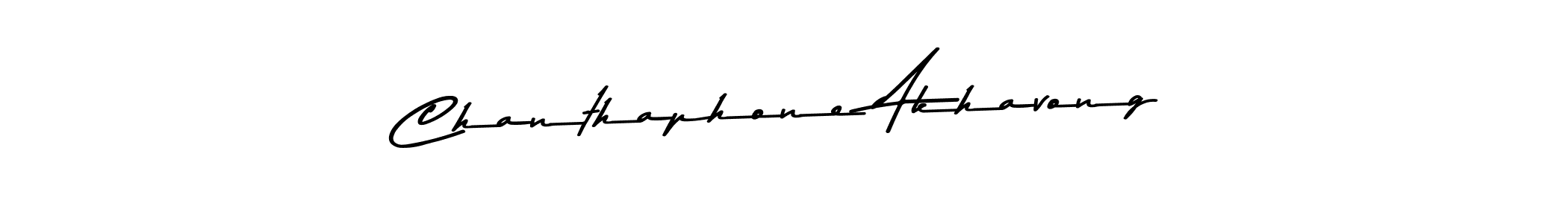 Make a beautiful signature design for name Chanthaphone Akhavong. With this signature (Asem Kandis PERSONAL USE) style, you can create a handwritten signature for free. Chanthaphone Akhavong signature style 9 images and pictures png