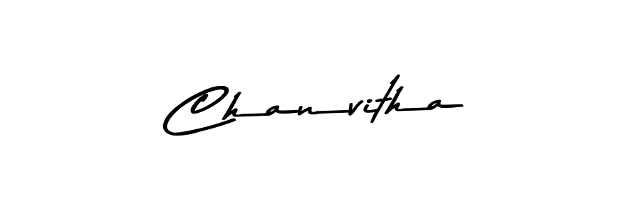Make a beautiful signature design for name Chanvitha. With this signature (Asem Kandis PERSONAL USE) style, you can create a handwritten signature for free. Chanvitha signature style 9 images and pictures png