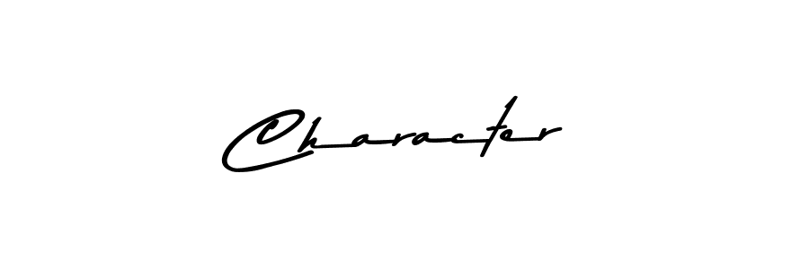 Design your own signature with our free online signature maker. With this signature software, you can create a handwritten (Asem Kandis PERSONAL USE) signature for name Character. Character signature style 9 images and pictures png