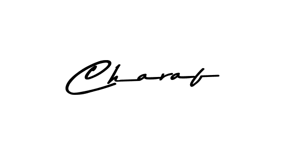 Make a beautiful signature design for name Charaf. With this signature (Asem Kandis PERSONAL USE) style, you can create a handwritten signature for free. Charaf signature style 9 images and pictures png