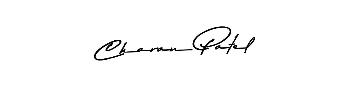 Create a beautiful signature design for name Charan Patel. With this signature (Asem Kandis PERSONAL USE) fonts, you can make a handwritten signature for free. Charan Patel signature style 9 images and pictures png