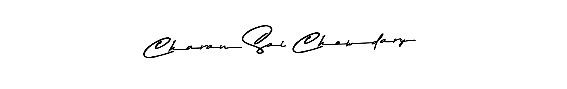 Charan Sai Chowdary stylish signature style. Best Handwritten Sign (Asem Kandis PERSONAL USE) for my name. Handwritten Signature Collection Ideas for my name Charan Sai Chowdary. Charan Sai Chowdary signature style 9 images and pictures png