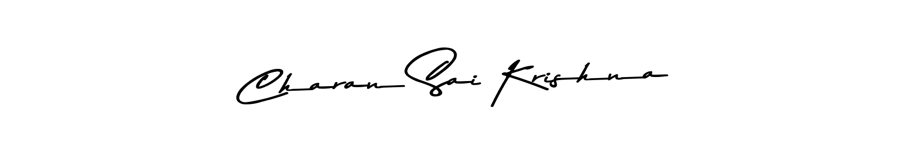 How to make Charan Sai Krishna name signature. Use Asem Kandis PERSONAL USE style for creating short signs online. This is the latest handwritten sign. Charan Sai Krishna signature style 9 images and pictures png