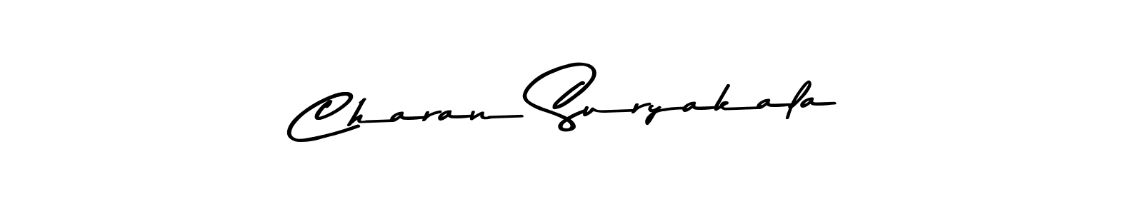 Create a beautiful signature design for name Charan Suryakala. With this signature (Asem Kandis PERSONAL USE) fonts, you can make a handwritten signature for free. Charan Suryakala signature style 9 images and pictures png
