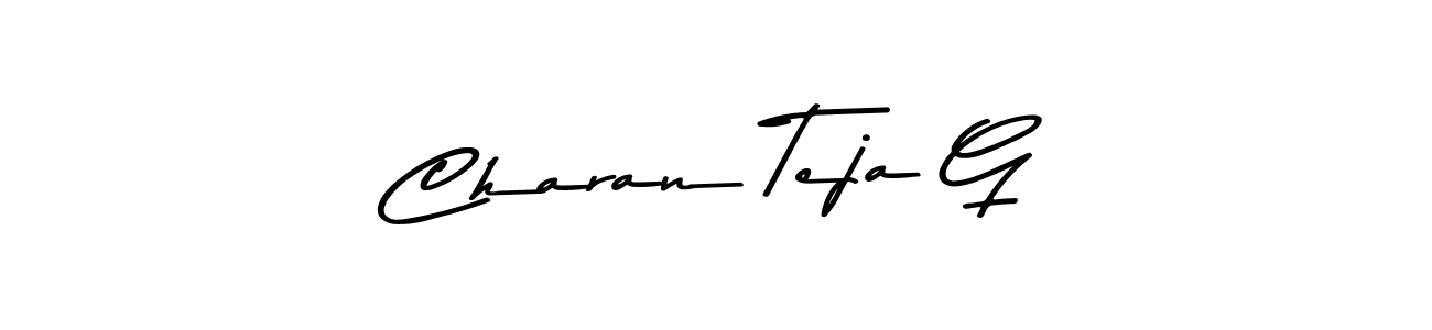 Use a signature maker to create a handwritten signature online. With this signature software, you can design (Asem Kandis PERSONAL USE) your own signature for name Charan Teja G. Charan Teja G signature style 9 images and pictures png