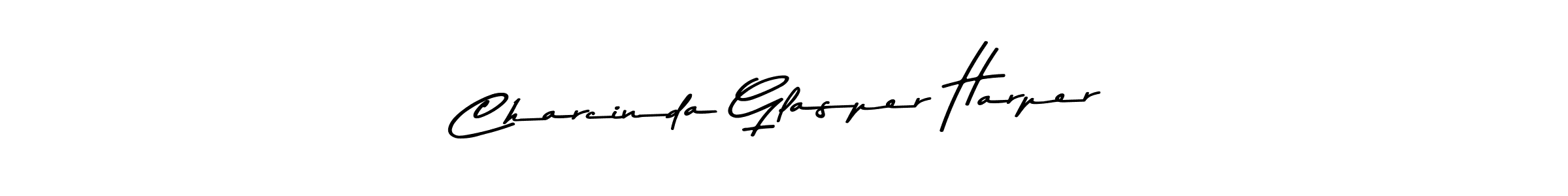 Create a beautiful signature design for name Charcinda Glasper Harper. With this signature (Asem Kandis PERSONAL USE) fonts, you can make a handwritten signature for free. Charcinda Glasper Harper signature style 9 images and pictures png