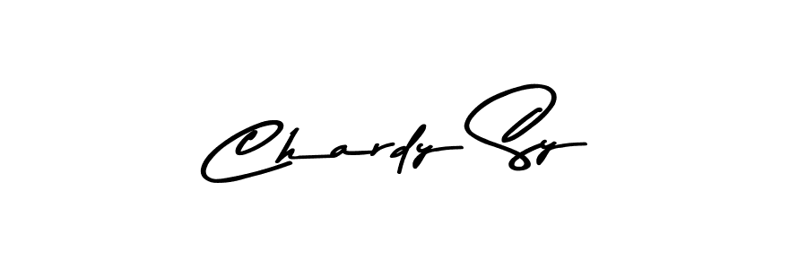 Make a beautiful signature design for name Chardy Sy. With this signature (Asem Kandis PERSONAL USE) style, you can create a handwritten signature for free. Chardy Sy signature style 9 images and pictures png