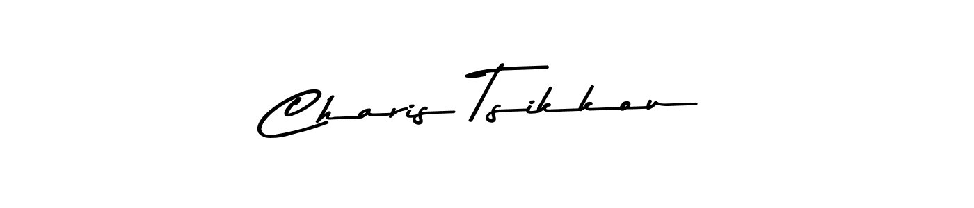 Create a beautiful signature design for name Charis Tsikkou. With this signature (Asem Kandis PERSONAL USE) fonts, you can make a handwritten signature for free. Charis Tsikkou signature style 9 images and pictures png