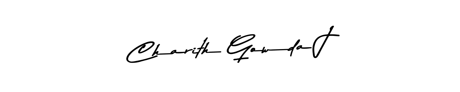 Also You can easily find your signature by using the search form. We will create Charith Gowda J name handwritten signature images for you free of cost using Asem Kandis PERSONAL USE sign style. Charith Gowda J signature style 9 images and pictures png
