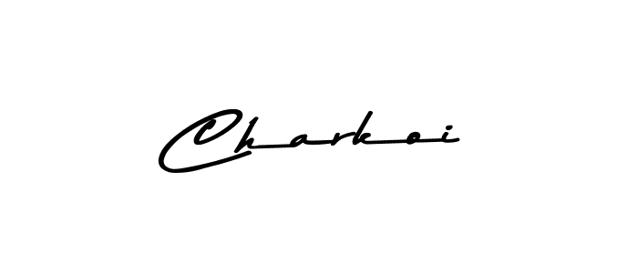 Use a signature maker to create a handwritten signature online. With this signature software, you can design (Asem Kandis PERSONAL USE) your own signature for name Charkoi. Charkoi signature style 9 images and pictures png