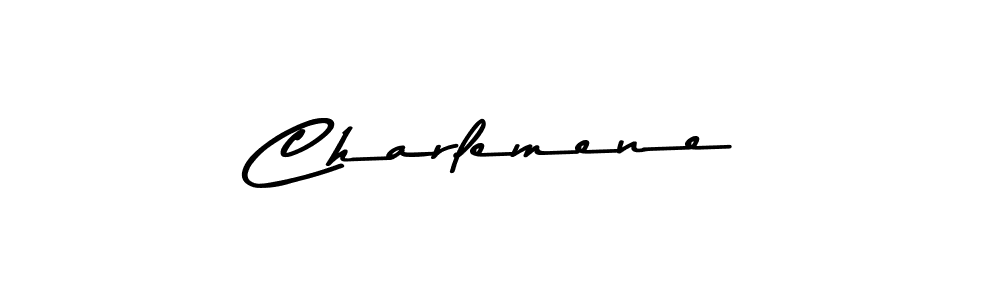 Design your own signature with our free online signature maker. With this signature software, you can create a handwritten (Asem Kandis PERSONAL USE) signature for name Charlemene. Charlemene signature style 9 images and pictures png