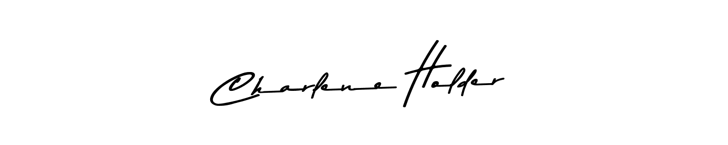 Make a beautiful signature design for name Charlene Holder. With this signature (Asem Kandis PERSONAL USE) style, you can create a handwritten signature for free. Charlene Holder signature style 9 images and pictures png