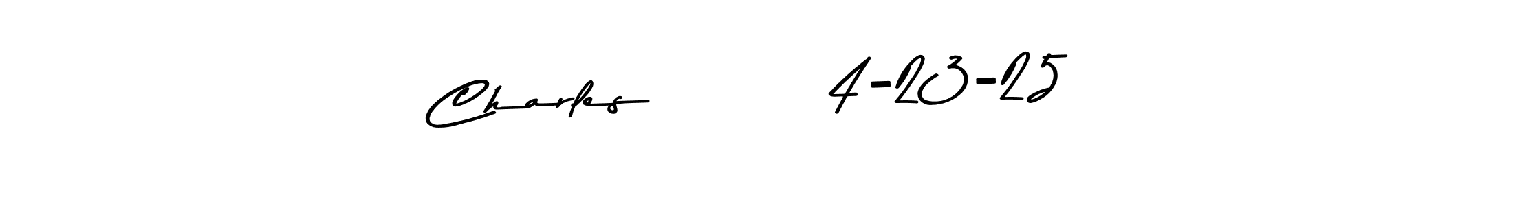 Also we have Charles        4-23-25 name is the best signature style. Create professional handwritten signature collection using Asem Kandis PERSONAL USE autograph style. Charles        4-23-25 signature style 9 images and pictures png