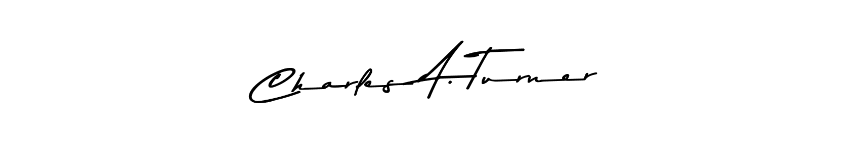 This is the best signature style for the Charles A. Turner name. Also you like these signature font (Asem Kandis PERSONAL USE). Mix name signature. Charles A. Turner signature style 9 images and pictures png