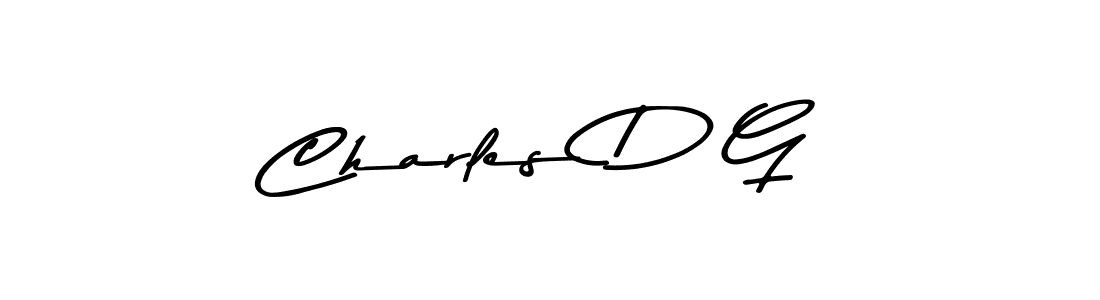 Create a beautiful signature design for name Charles D G. With this signature (Asem Kandis PERSONAL USE) fonts, you can make a handwritten signature for free. Charles D G signature style 9 images and pictures png