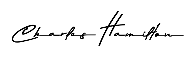 This is the best signature style for the Charles Hamilton name. Also you like these signature font (Asem Kandis PERSONAL USE). Mix name signature. Charles Hamilton signature style 9 images and pictures png