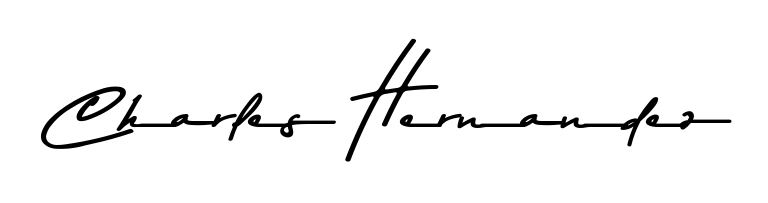 Looking for an artistic signature for Charles Hernandez? The Asem Kandis PERSONAL USE calligraphy style gives a sophisticated flow suitable for business cards and emails. Charles Hernandez signature style 9 images and pictures png