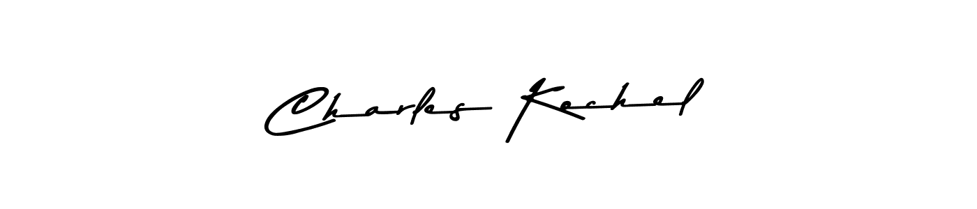 How to make Charles Kochel name signature. Use Asem Kandis PERSONAL USE style for creating short signs online. This is the latest handwritten sign. Charles Kochel signature style 9 images and pictures png