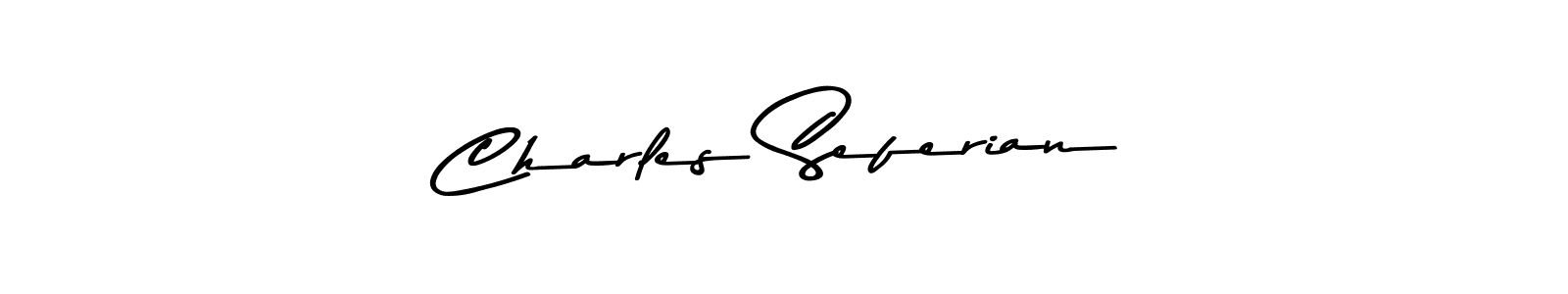 How to make Charles Seferian name signature. Use Asem Kandis PERSONAL USE style for creating short signs online. This is the latest handwritten sign. Charles Seferian signature style 9 images and pictures png