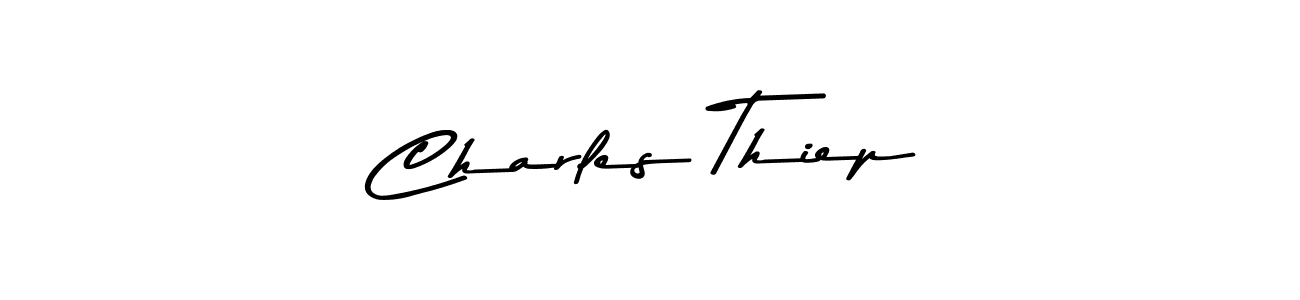 You should practise on your own different ways (Asem Kandis PERSONAL USE) to write your name (Charles Thiep) in signature. don't let someone else do it for you. Charles Thiep signature style 9 images and pictures png