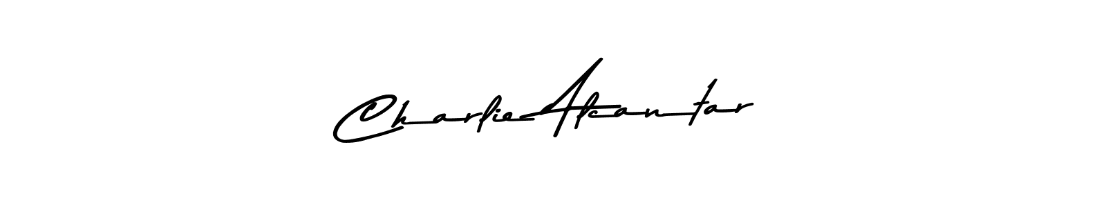 Charlie Alcantar stylish signature style. Best Handwritten Sign (Asem Kandis PERSONAL USE) for my name. Handwritten Signature Collection Ideas for my name Charlie Alcantar. Charlie Alcantar signature style 9 images and pictures png