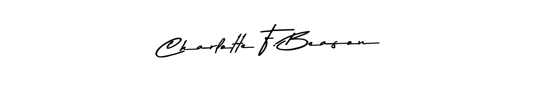 Design your own signature with our free online signature maker. With this signature software, you can create a handwritten (Asem Kandis PERSONAL USE) signature for name Charlotte F. Beason. Charlotte F. Beason signature style 9 images and pictures png