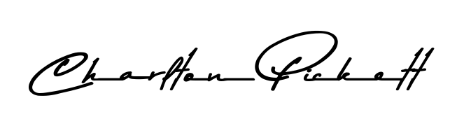 Generate high-definition signature styles for Charlton Pickett. The Asem Kandis PERSONAL USE typeface ensures crisp legibility and sophisticated design. Charlton Pickett signature style 9 images and pictures png