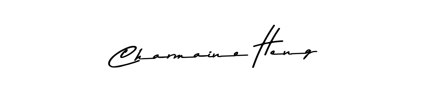 Charmaine Heng stylish signature style. Best Handwritten Sign (Asem Kandis PERSONAL USE) for my name. Handwritten Signature Collection Ideas for my name Charmaine Heng. Charmaine Heng signature style 9 images and pictures png