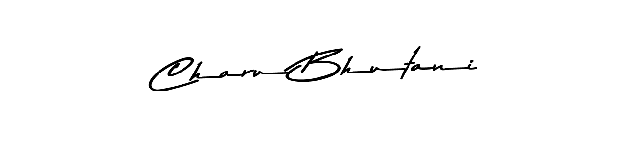 Use a signature maker to create a handwritten signature online. With this signature software, you can design (Asem Kandis PERSONAL USE) your own signature for name Charu Bhutani. Charu Bhutani signature style 9 images and pictures png