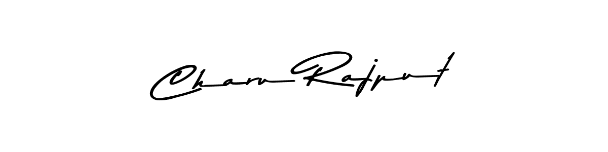Make a beautiful signature design for name Charu Rajput. With this signature (Asem Kandis PERSONAL USE) style, you can create a handwritten signature for free. Charu Rajput signature style 9 images and pictures png