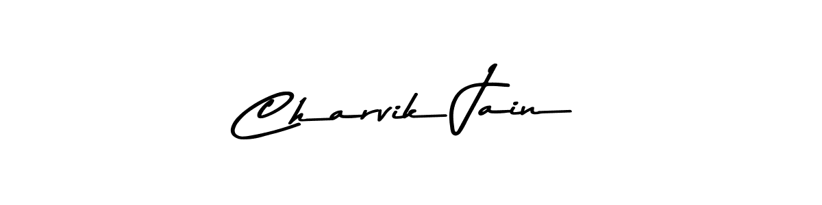 How to make Charvik Jain signature? Asem Kandis PERSONAL USE is a professional autograph style. Create handwritten signature for Charvik Jain name. Charvik Jain signature style 9 images and pictures png