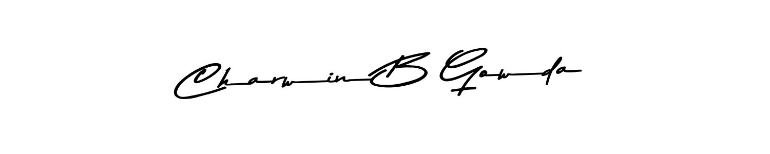 Make a short Charwin B Gowda signature style. Manage your documents anywhere anytime using Asem Kandis PERSONAL USE. Create and add eSignatures, submit forms, share and send files easily. Charwin B Gowda signature style 9 images and pictures png